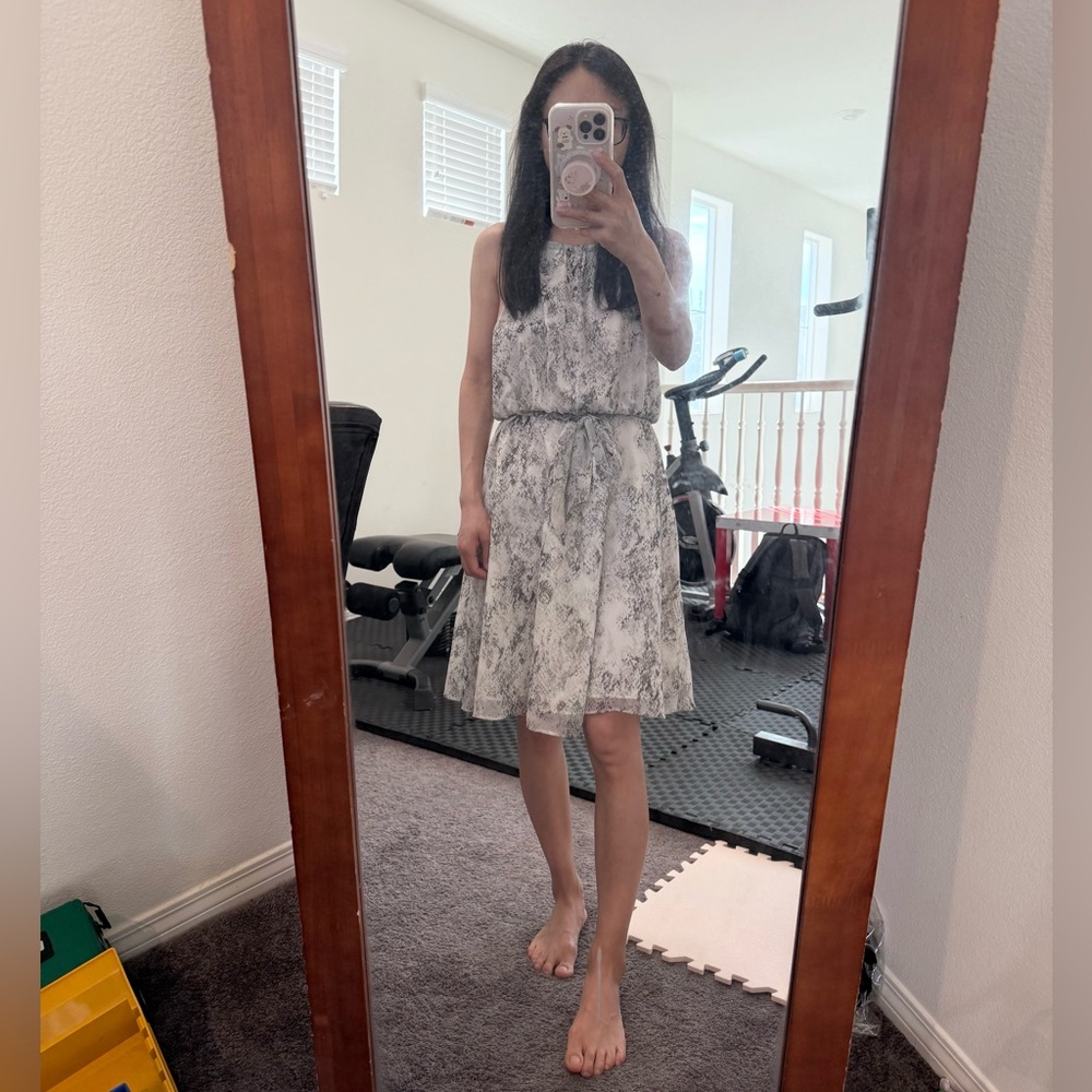 Elegant Banana Republic Womens Print Sleeveless Dress - Size 2 Elastic Waist